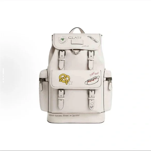 NWT！COACH SPRINT BACKPACK WITH SKETCH PRINT（COACH CAJ65）fast shipping - Picture 3 of 5